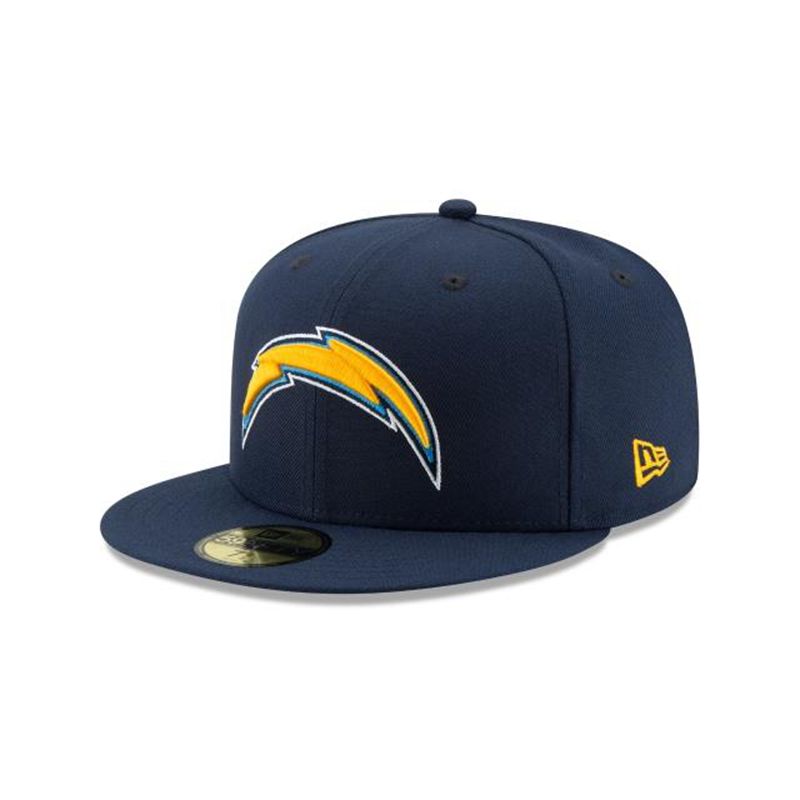 NFL Los Angeles Chargers 59Fifty Fitted (DMX6816) - Blue New Era Caps